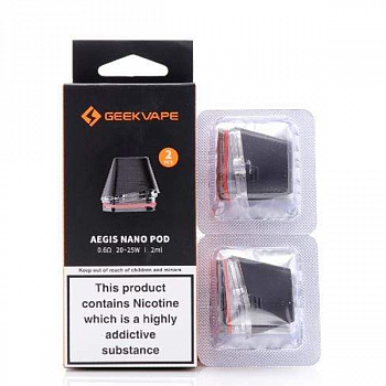 Картридж Geek Vape Aegis Nano Pod 0.6ohm 2ml 1шт/2уп